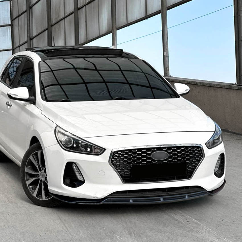 Gloss Black Front Splitter for Hyundai i30 MK2 MK2.5 12-17