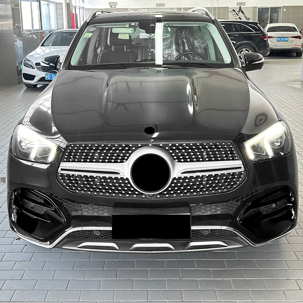 Gloss Black Front Side Grilles for Mercedes Benz W167 C167 GLE 19-23