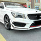 Gloss Black Front Canards set for Mercedes Benz W117 CLA AMG 13-15