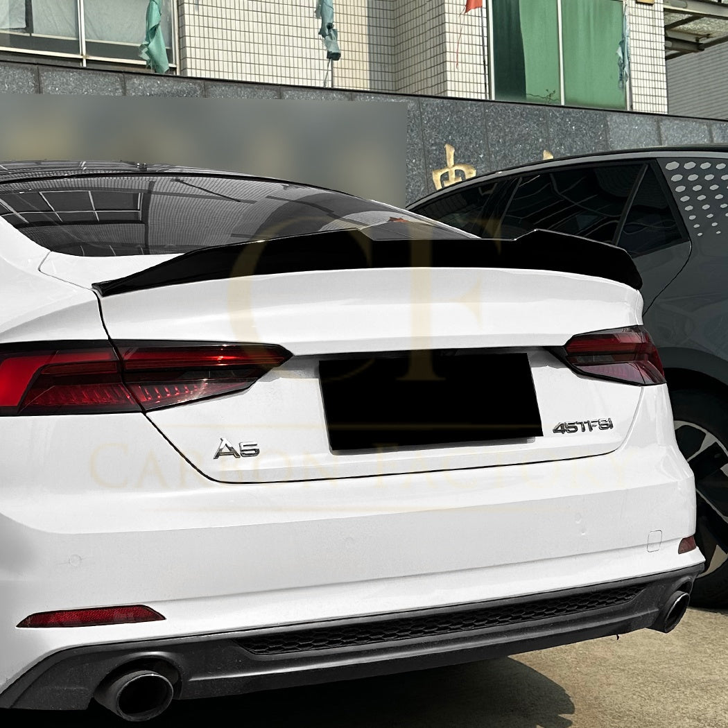 PSM Style Gloss Black Boot Spoiler for Audi B9 A5 S5 RS5 17-24 - Carbon Factory
