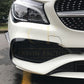 Gloss Black Front Canards (4 pcs) for Mercedes Benz W117 CLA AMG 16-19