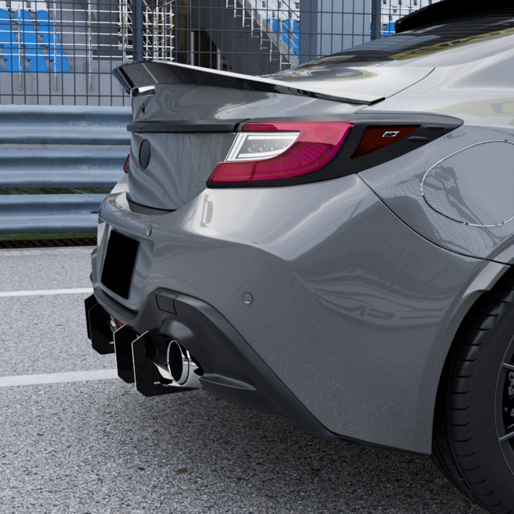 TR Style Gloss Black Rear Diffuser for Toyota GR86 22-26