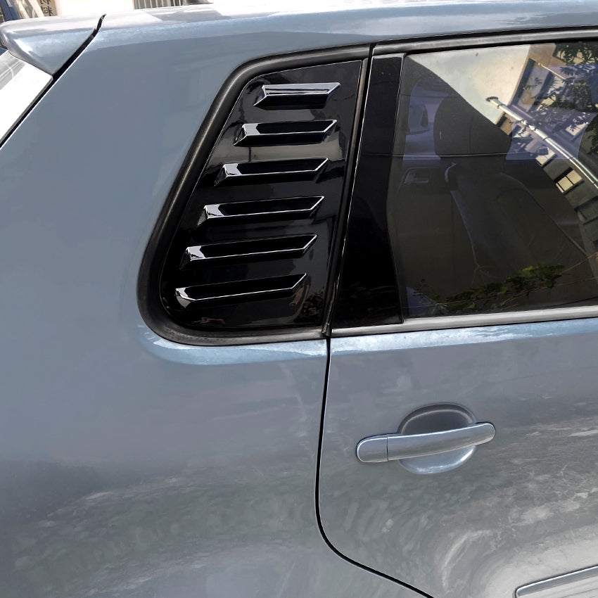 Gloss Black Window Louvers for VW Polo MK4 05-09