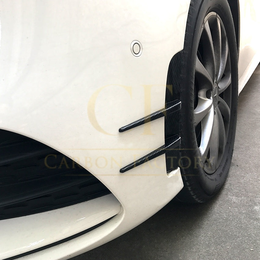 Type 2 Gloss Black Front Canards for Mercedes Benz W177 A Class AMG & A35 18-22 - Carbon Factory
