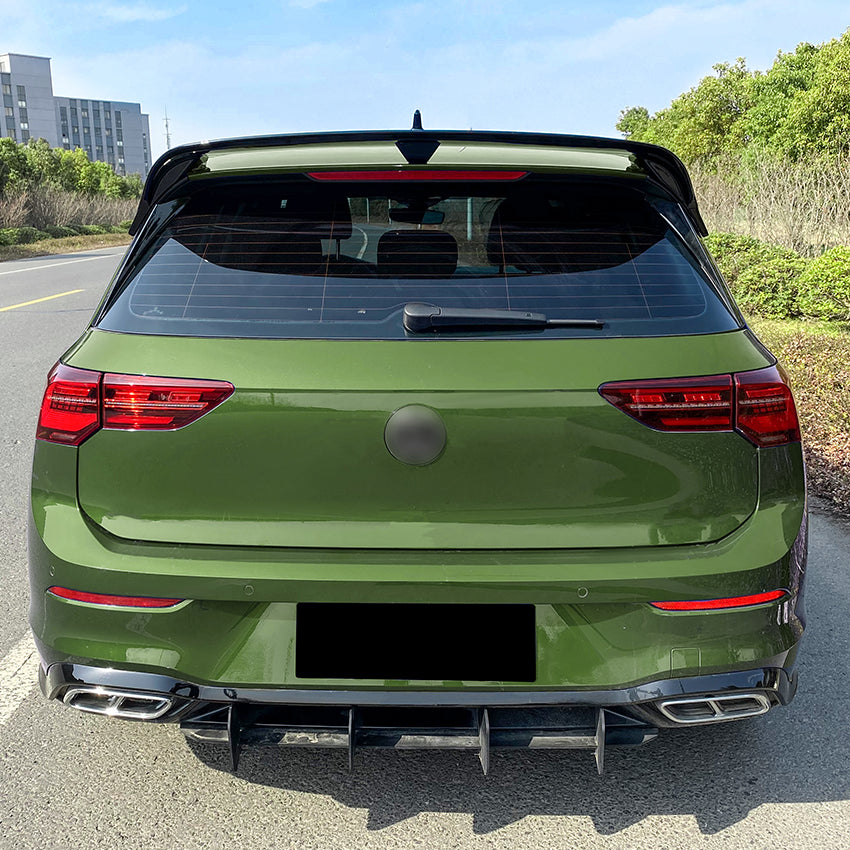CS Style Gloss Black Spoiler for VW Golf MK8 MK8.5 GTI & R & GTD 20-26