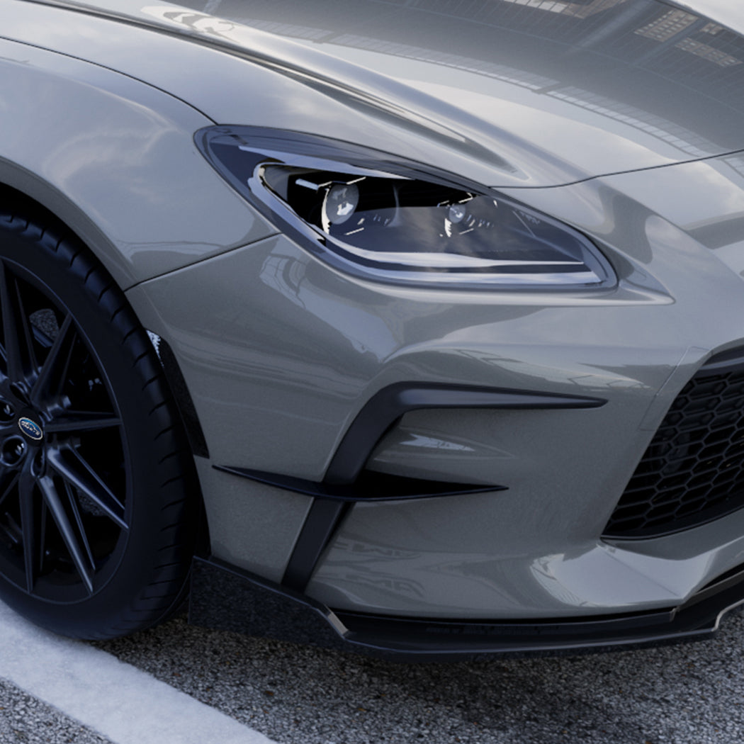 Gloss Black Front Canards for Toyota GR86 22-26