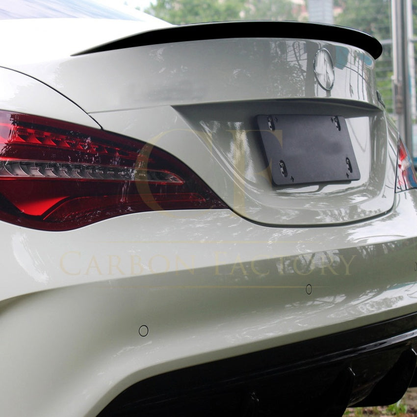 V Style Gloss Black Boot Spoiler for Mercedes Benz W117 CLA 13-19 - Carbon Factory