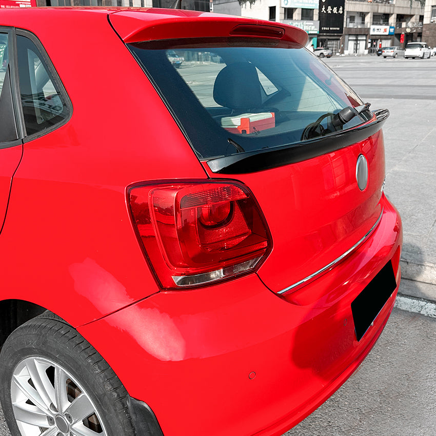 Gloss Black Mid Spoiler for VW Polo MK5 10-17