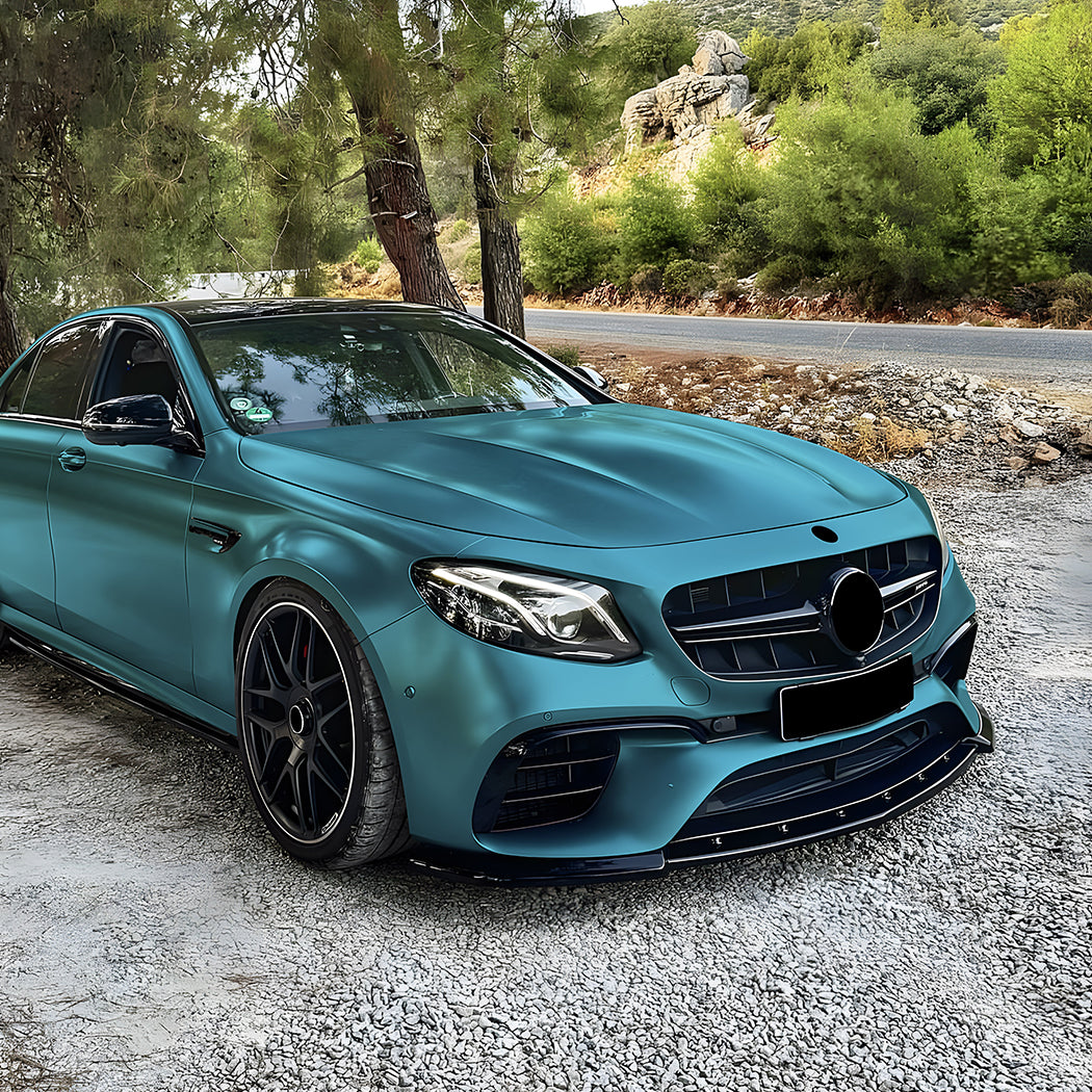 AMG Style Gloss Black Front Splitter for Mercedes Benz W213 C238 E63 16-20 - Carbon Factory