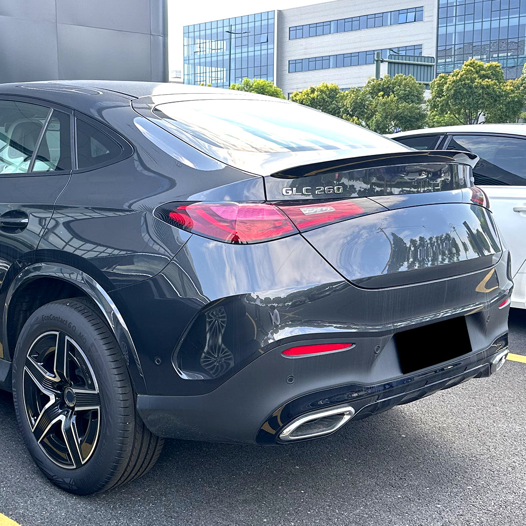 A Style Gloss Black Boot Spoiler for Mercedes Benz C254 GLC Coupe 23-26