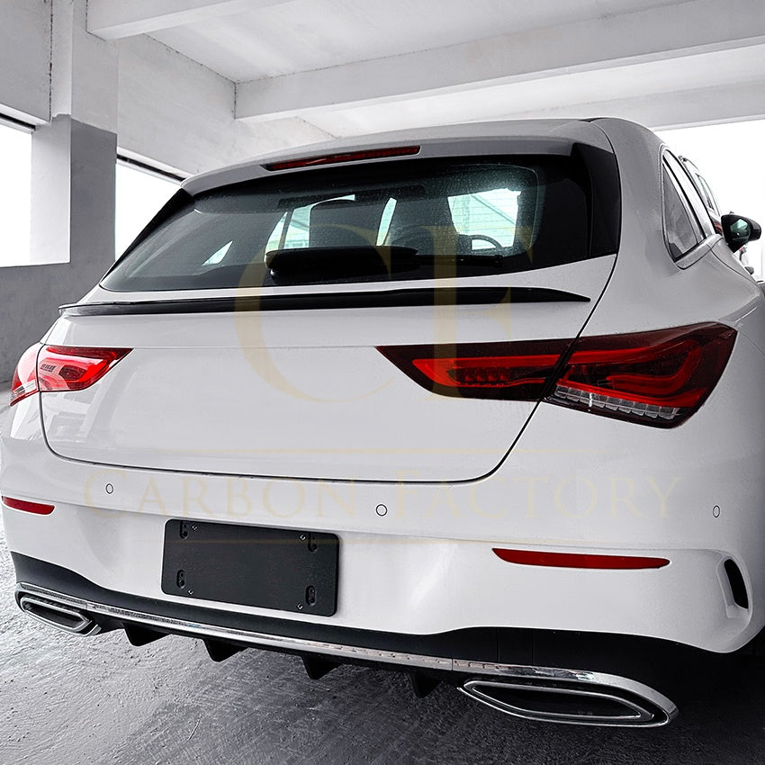 AMG Style Gloss Black Mid Spoiler for Mercedes Benz W118 CLA Estate 19-Present - Carbon Factory