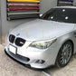 MP Style Gloss Black Front Splitter for BMW E60 E61 5 Series Standard Model 05-10-Carbon Factory
