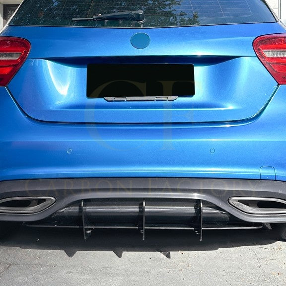 V Style Gloss Black Rear Diffuser for Mercedes Benz W176 A Class AMG 16-18 - Carbon Factory