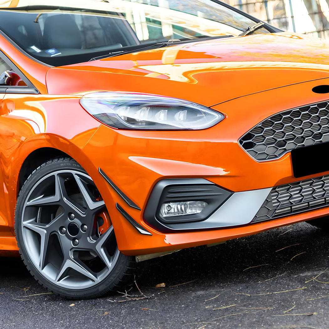 Gloss Black Front Canards for Ford Fiesta ST B479 MK8 18-20