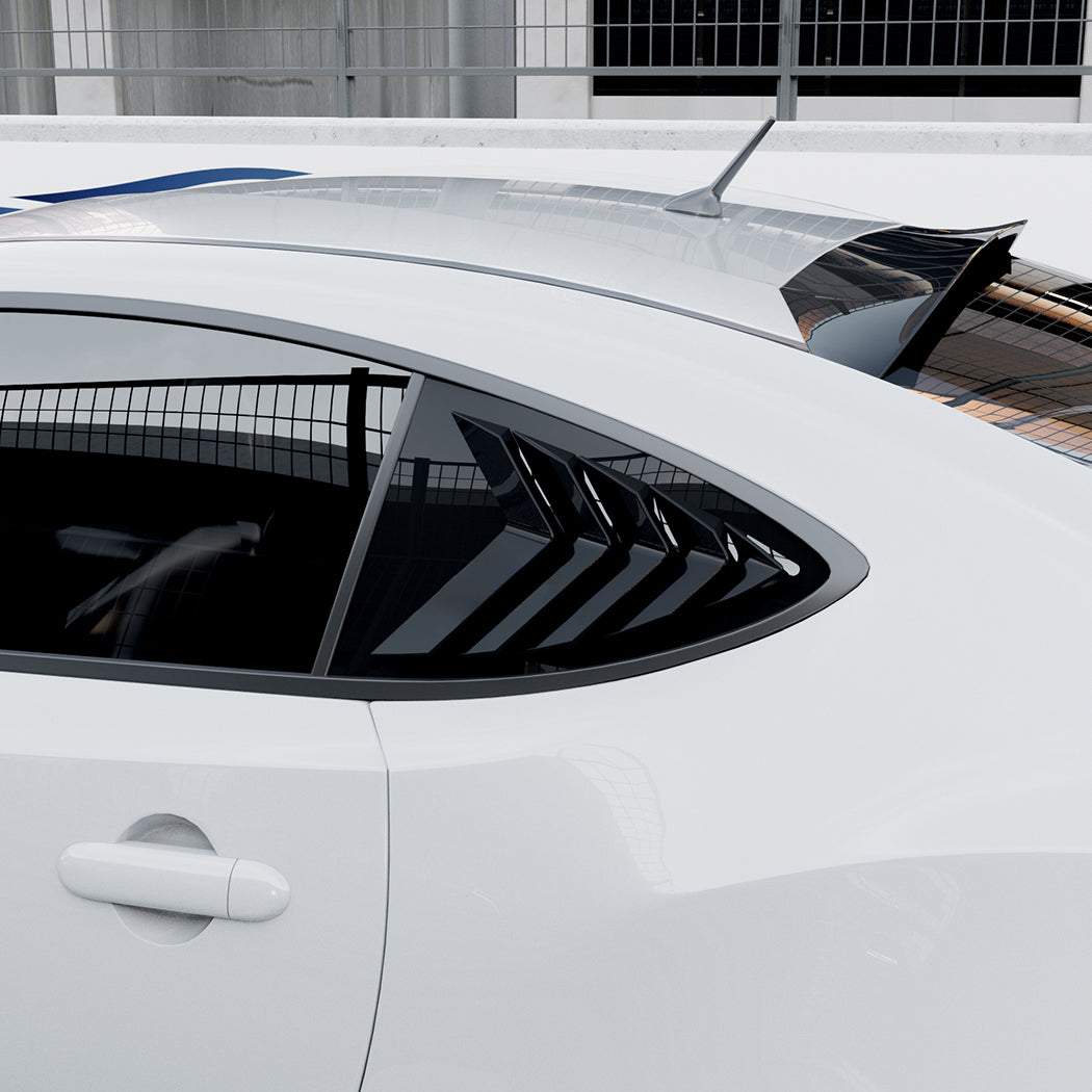 Gloss Black Window Louvers for Toyota GT86 12-20