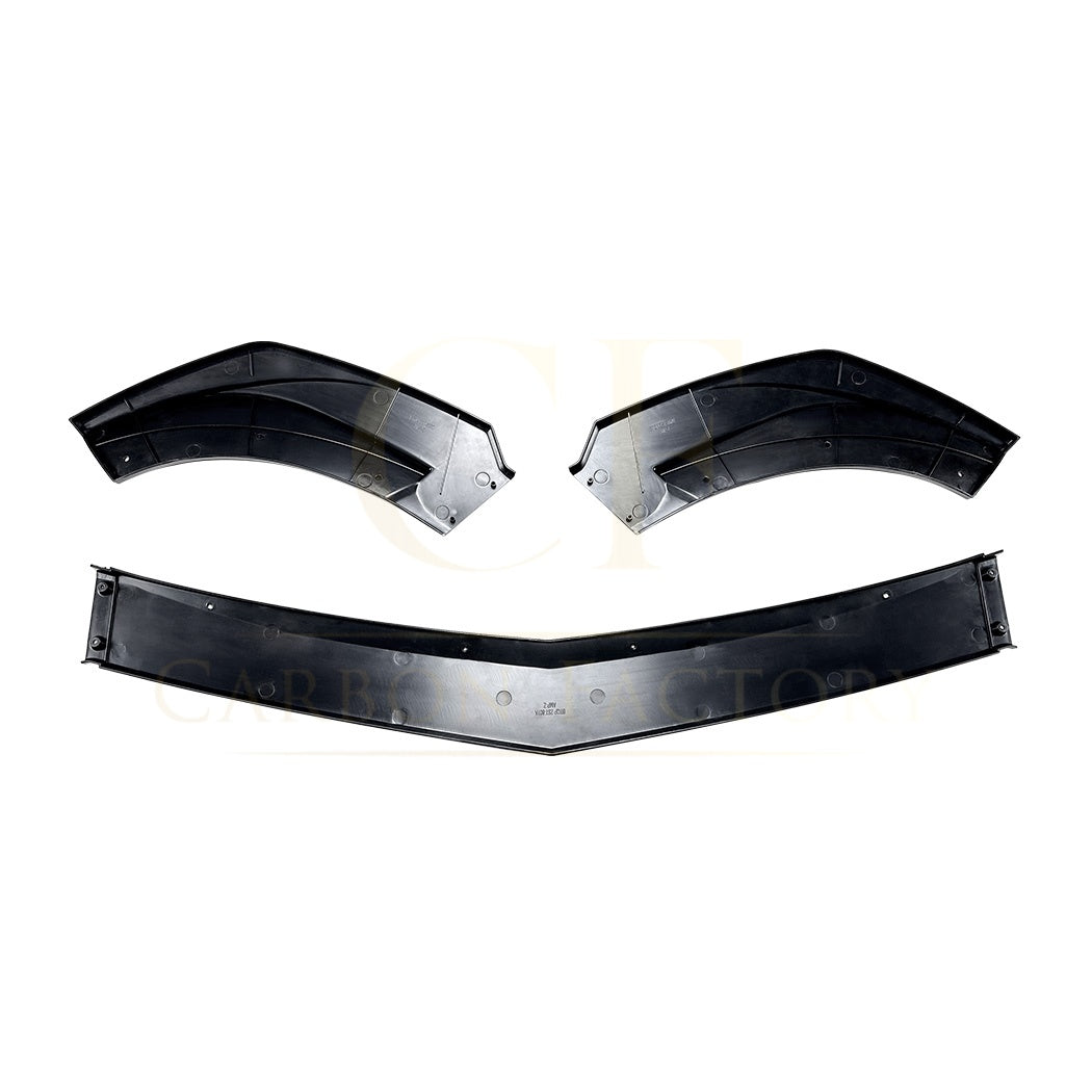 V Style Gloss Black Front Splitter for Mercedes Benz W204 C Class AMG Model 11-14 - Carbon Factory