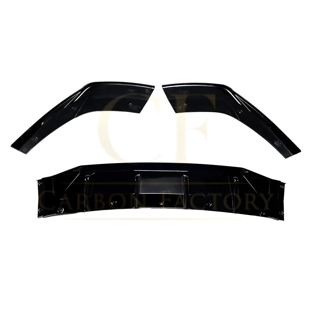 V Style Gloss Black Diffuser for Audi A3 S3 Saloon 20-Present - Carbon Factory