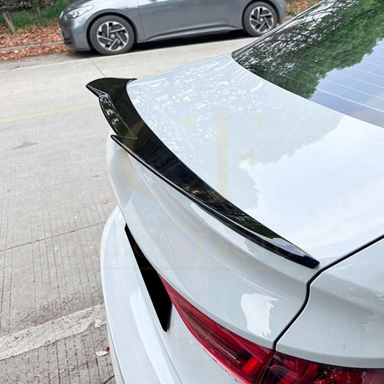 V Style Gloss Black Boot Spoiler for Audi A3 S3 RS3 8Y Saloon 20-Present - Carbon Factory