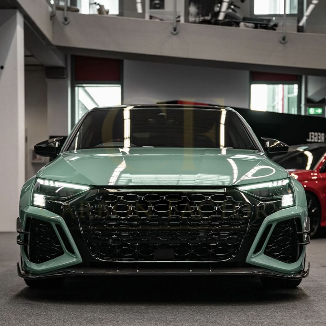 Gloss Black Front Canards for Audi 8Y RS3 20-24 - Carbon Factory