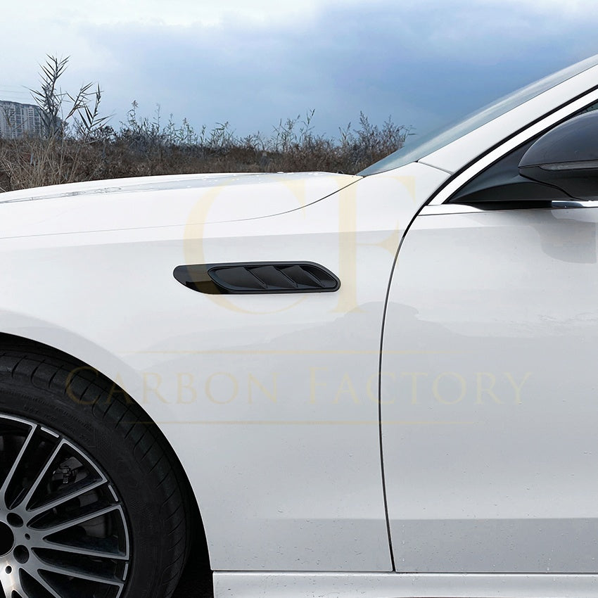 Gloss Black Front Fender Trims for Mercedes Benz W206 C Class 22-Present - Carbon Factory