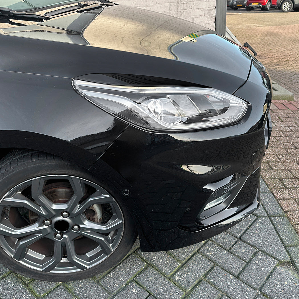 Gloss Black Headlight Trims for Ford Fiesta B479 MK8 18-20