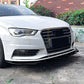V Style Gloss Black Front Splitter for Audi A3 8V Standard model 13-16 - Carbon Factory