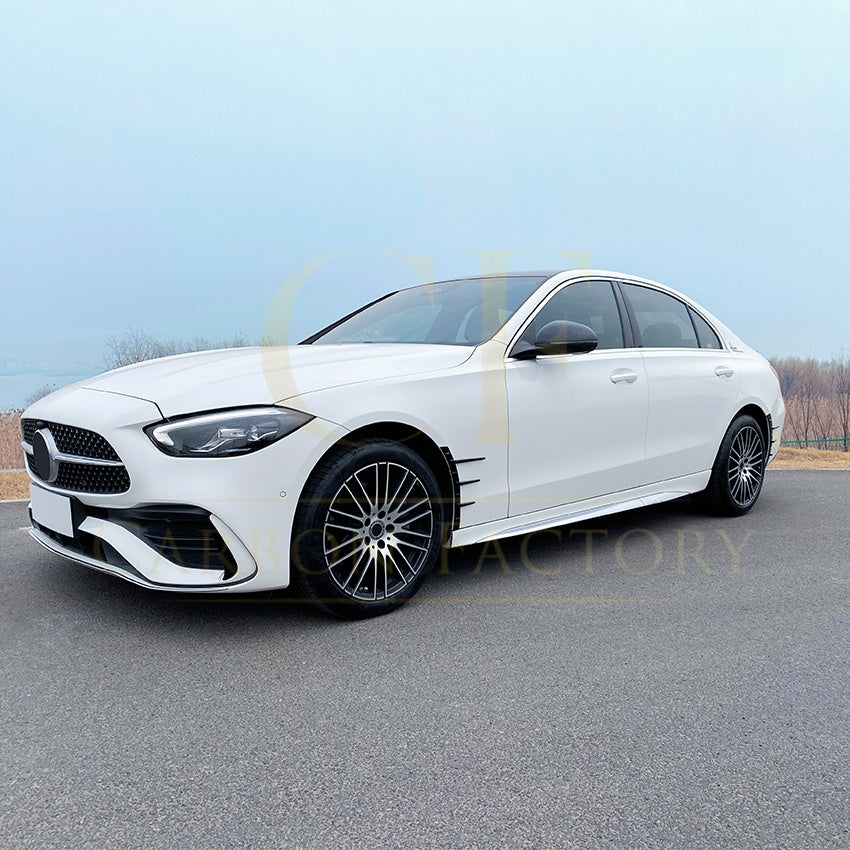 Gloss Black Wheel Fender Trims for Mercedes Benz W206 C Class 22-Present - Carbon Factory