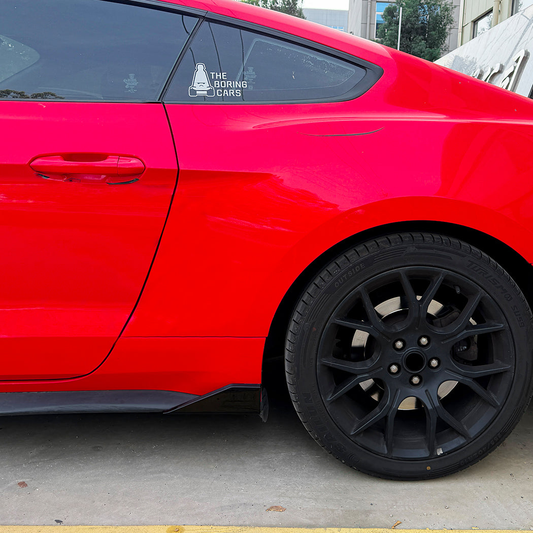 Gloss Black Side Skirts for Ford Mustang S550 MK6 MK6.5 15-23