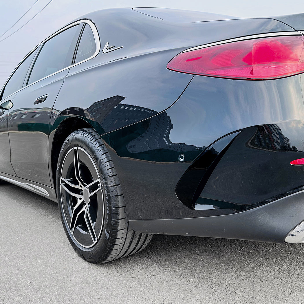 Gloss Black Rear Bumper Trims for Mercedes Benz W214 E Class AMG 24-Present - Carbon Factory
