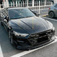 V Style Gloss Black Front Splitter for Audi C8 A7 S Line S7 19-22