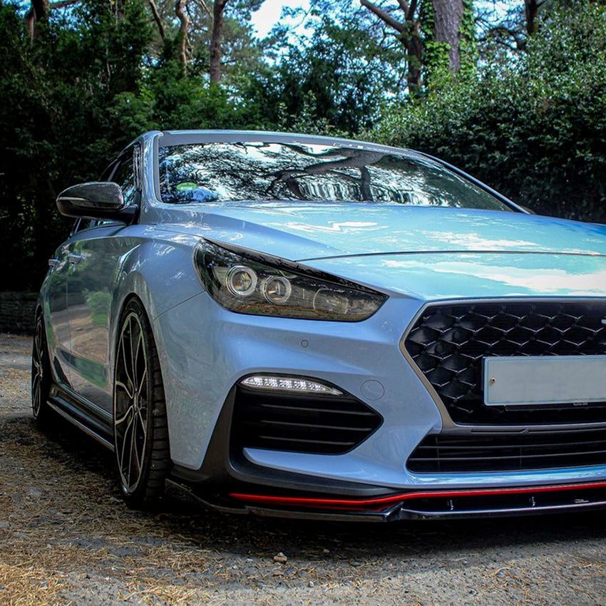 Gloss Black Headlight Trims for Hyundai i30 i30N MK3 17-19