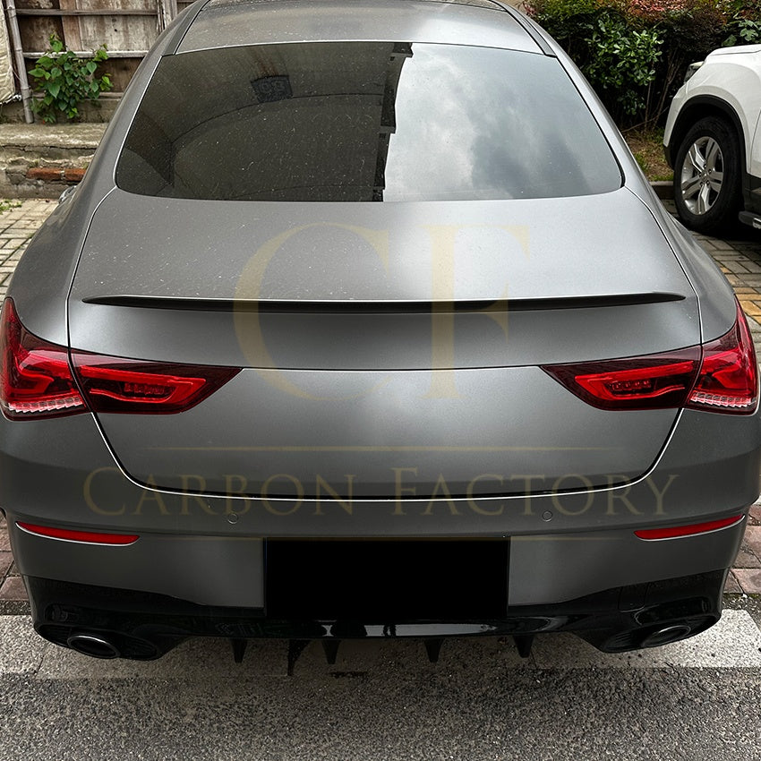 Brabus Style Gloss Black Boot Spoiler for Mercedes Benz W118 CLA 19-Present - Carbon Factory