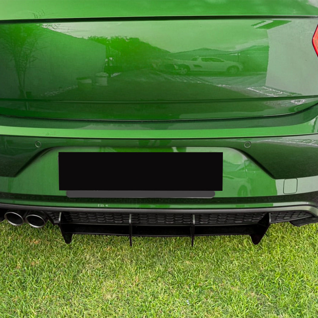 V Style Gloss Black Diffuser for VW Polo MK6 GTI 18-21