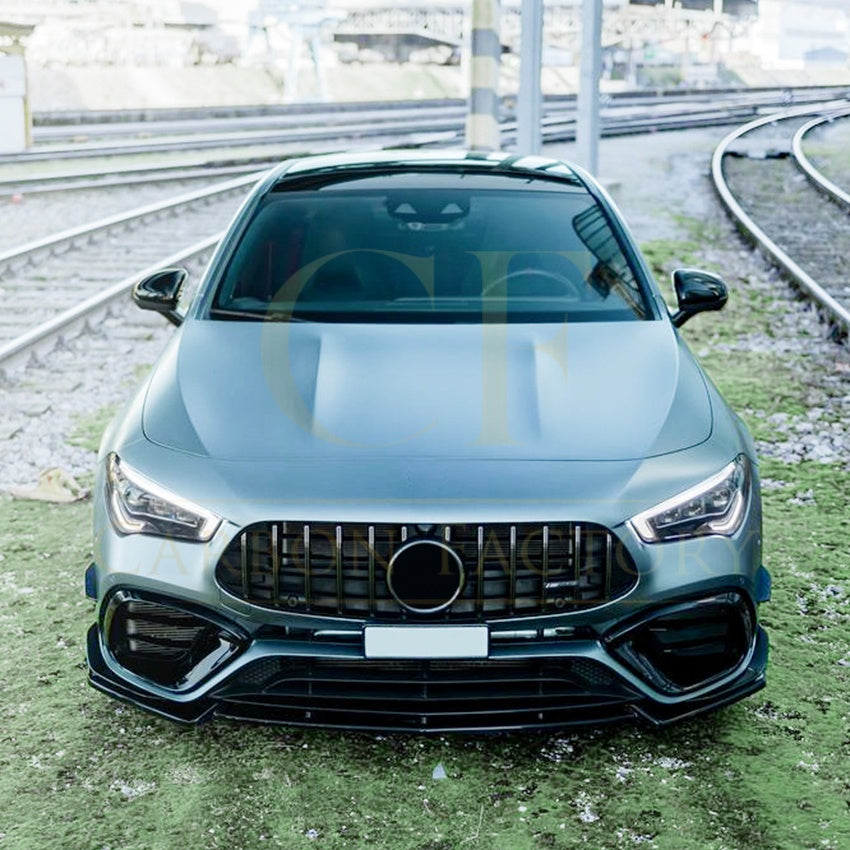 AMG Style Gloss Black Front Splitter for Mercedes Benz W118 CLA45 19-23 - Carbon Factory