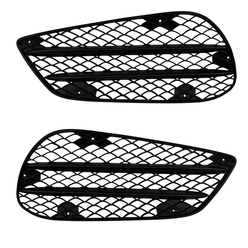 Gloss Black Front Bumper Grille for Mercedes Benz W212 E Class Saloon AMG 13-17 - Carbon Factory