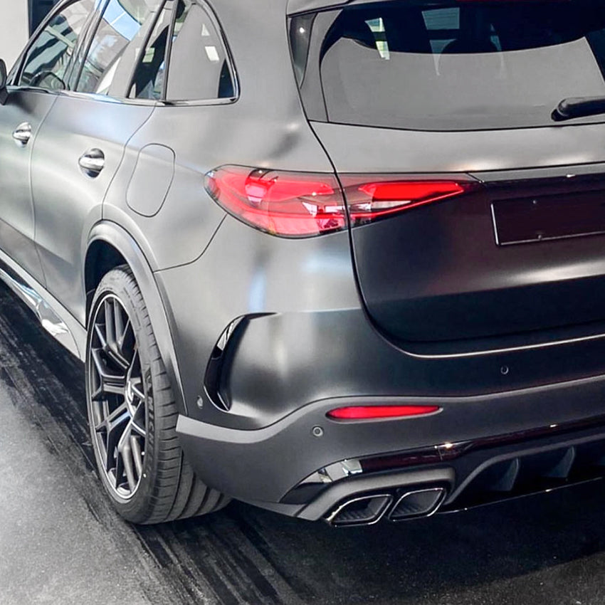 Gloss Black Rear Canards for Mercedes Benz X254 GLC SUV 23-26