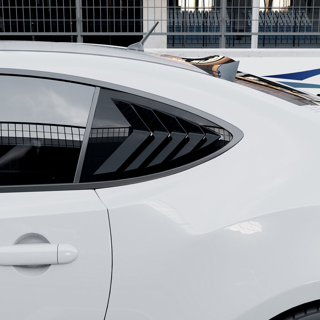 Gloss Black Window Louvers for Toyota GT86 12-20