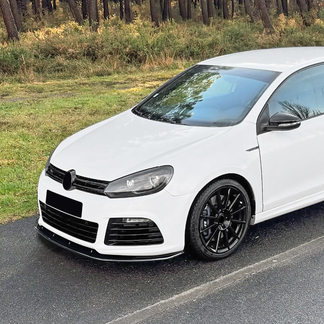 Gloss Black Front Splitter for VW Golf MK6 R 08-12