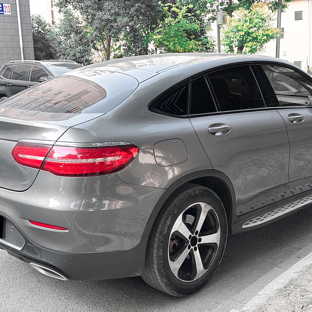 Gloss Black Window Louvers for Mercedes Benz X253 C253 GLC 15-22