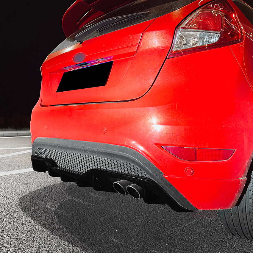 Gloss Black Diffuser for Ford Fiesta ST B299 MK7 MK7.5 08-17