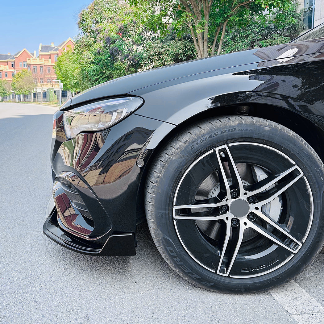 AMG Style Gloss Black Front Splitter for Mercedes Benz W214 E Class AMG 24-Present - Carbon Factory