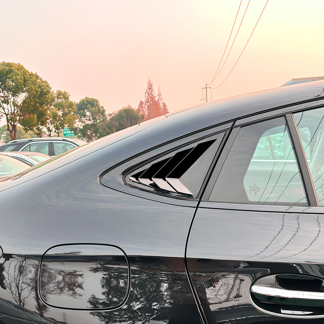 Gloss Black Window Louvers for Mercedes Benz C254 GLC Coupe 23-26