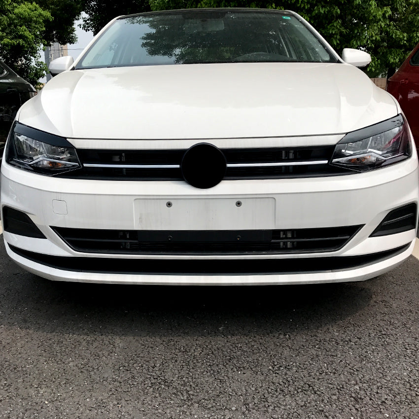 Gloss Black Headlight Trims for VW Polo MK6 18-26
