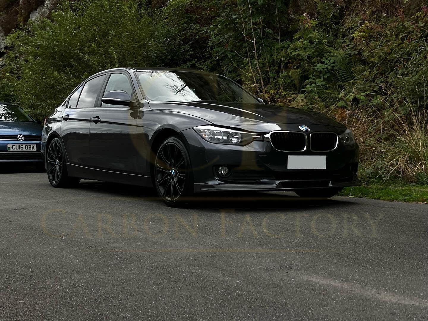 A Style Carbon Fibre Front Splitter for BMW F30 3 Series Non M Sport 12-19-Carbon Factory