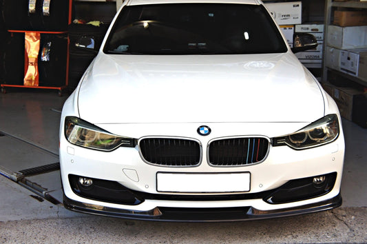 A Style Carbon Fibre Front Splitter for BMW F30 3 Series Non M Sport 12-19-Carbon Factory