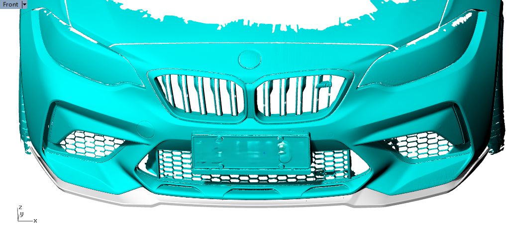 A Style Carbon Fibre Front Splitter for BMW F87 M2C Competition 16-21-Carbon Factory