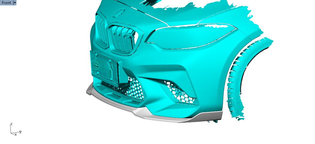 A Style Carbon Fibre Front Splitter for BMW F87 M2C Competition 16-21-Carbon Factory