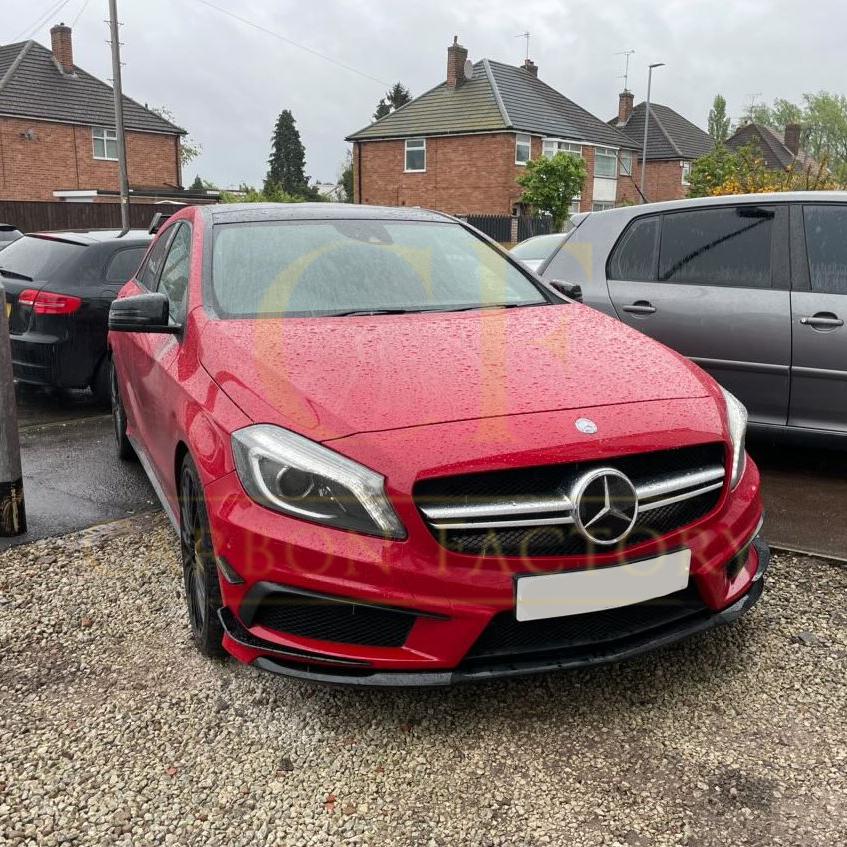 A45 AMG Gloss Black Canards (6 Pieces) for Mercedes Benz W176 A Class 12-15-Carbon Factory