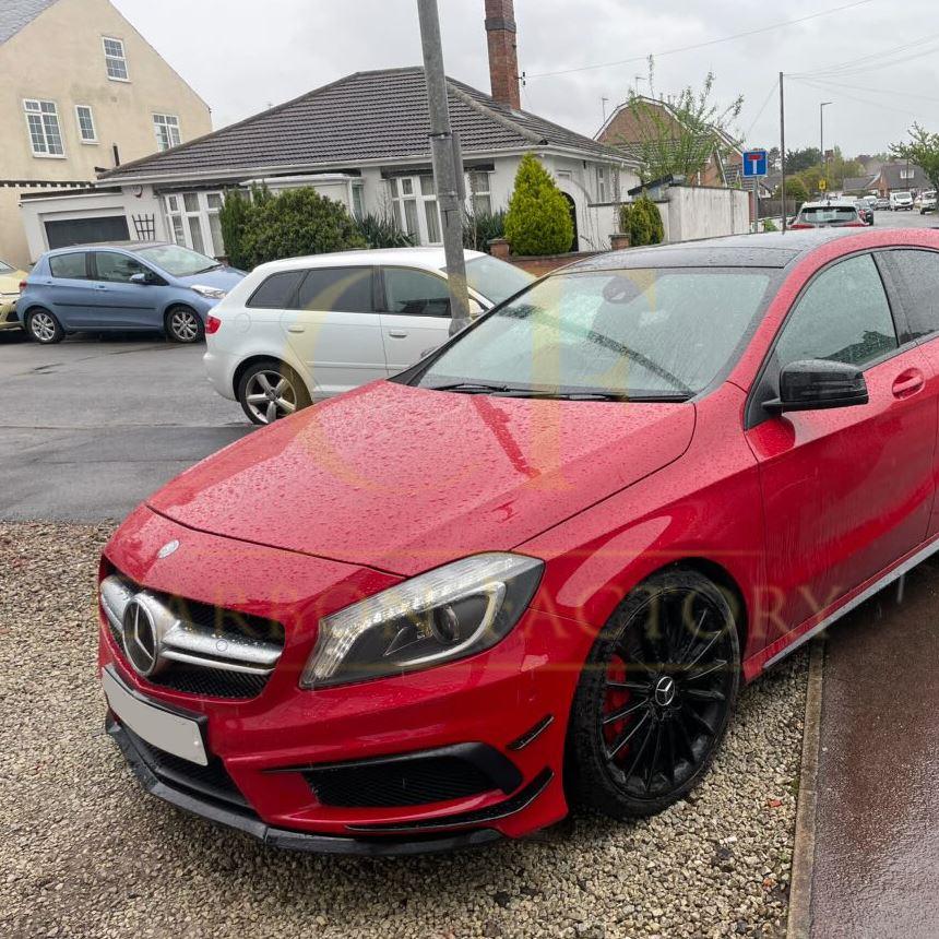 A45 AMG Gloss Black Canards (6 Pieces) for Mercedes Benz W176 A Class 12-15-Carbon Factory