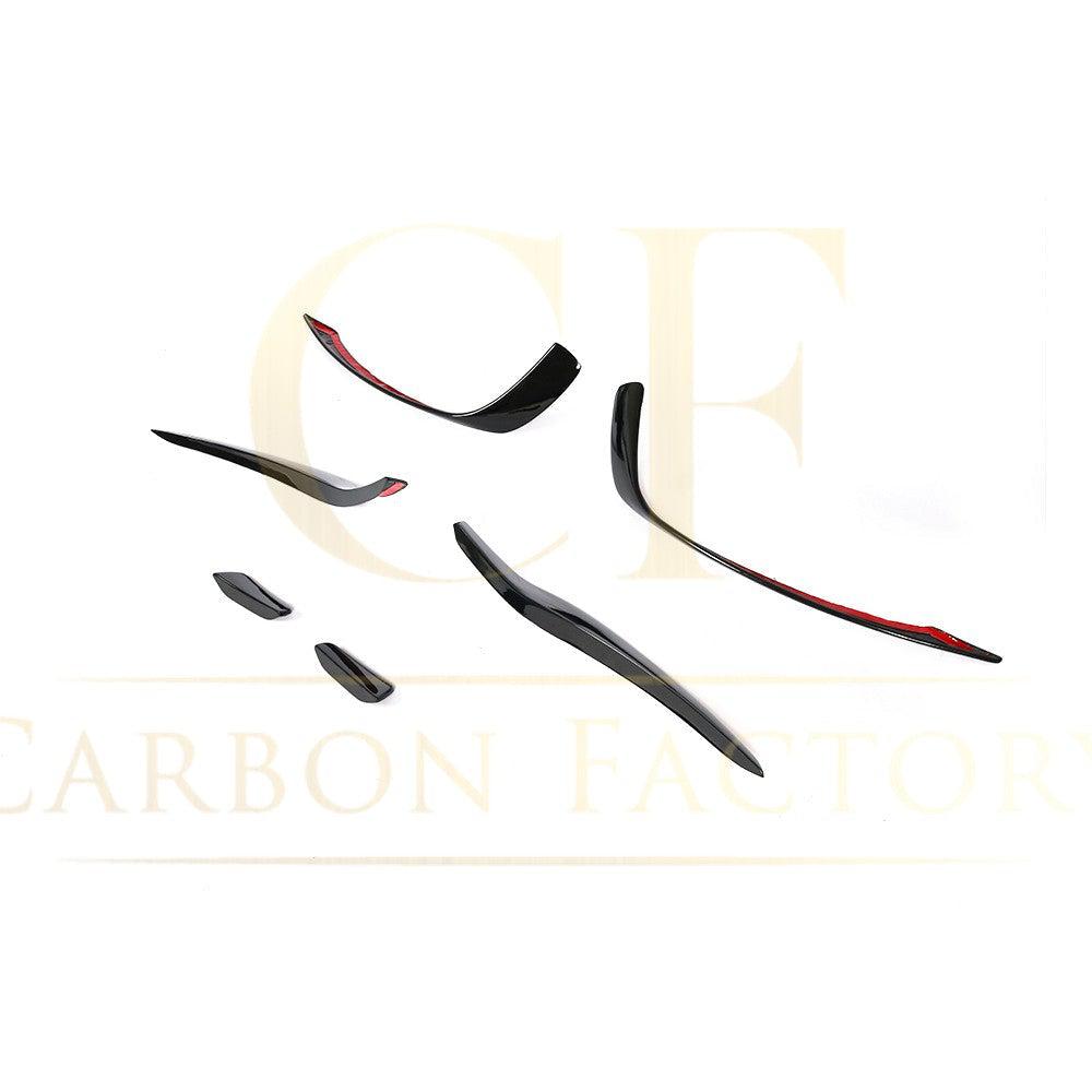 A45 AMG Gloss Black Canards (6 Pieces) for Mercedes Benz W176 A Class 12-15-Carbon Factory